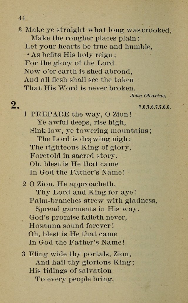 Hymnal: for churches and Sunday-schools of the Augustana Synod page 44