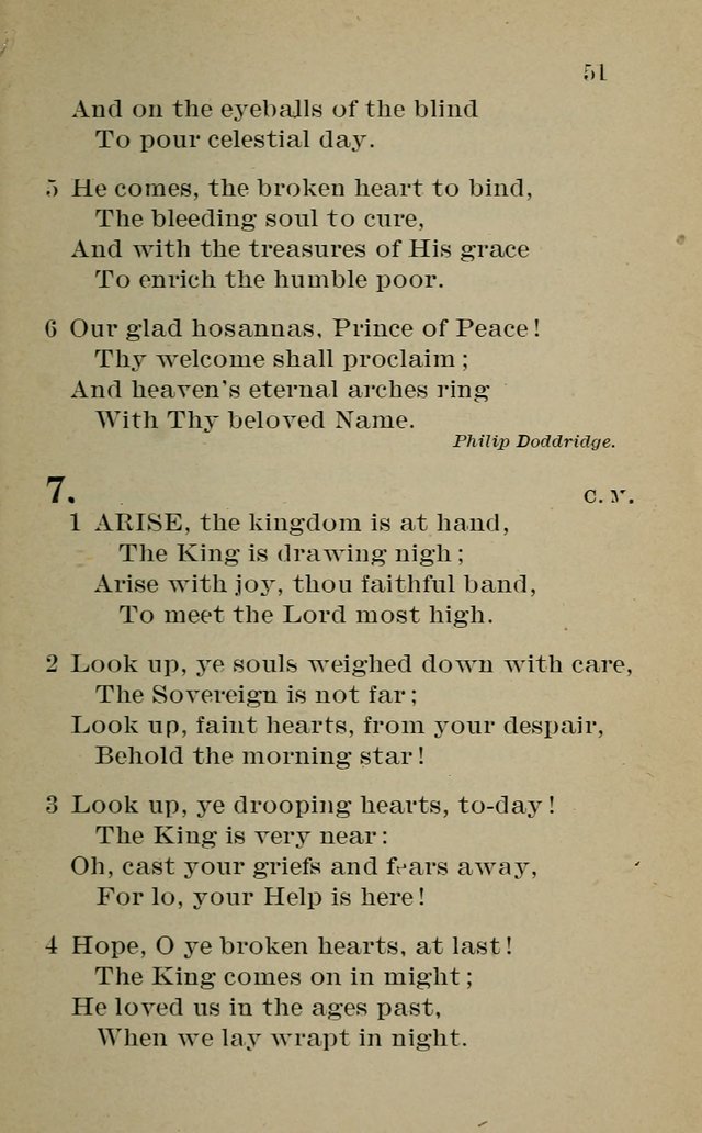 Hymnal: for churches and Sunday-schools of the Augustana Synod page 51