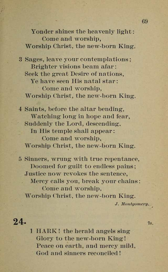 Hymnal: for churches and Sunday-schools of the Augustana Synod page 69