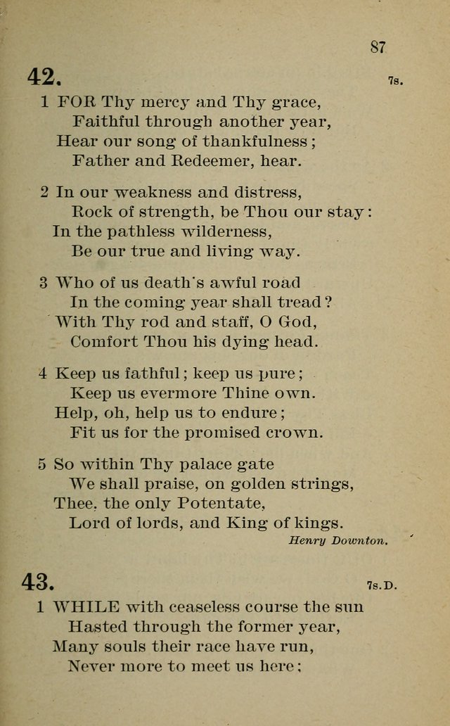 Hymnal: for churches and Sunday-schools of the Augustana Synod page 87