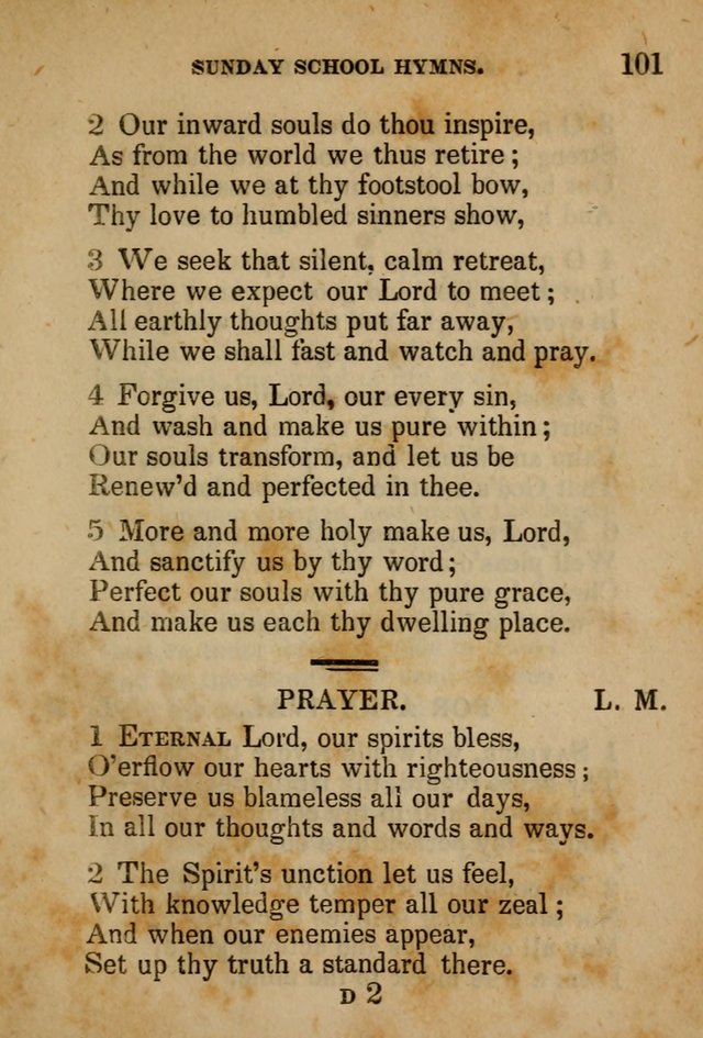 Hymns Composed for the Use of Sunday Schools, and Youthful Christians page 101