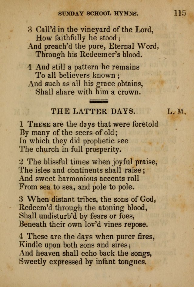 Hymns Composed for the Use of Sunday Schools, and Youthful Christians page 115