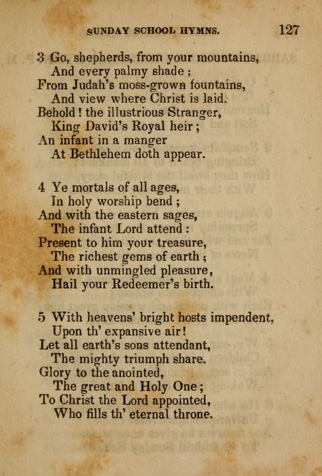 Hymns Composed for the Use of Sunday Schools, and Youthful Christians page 127