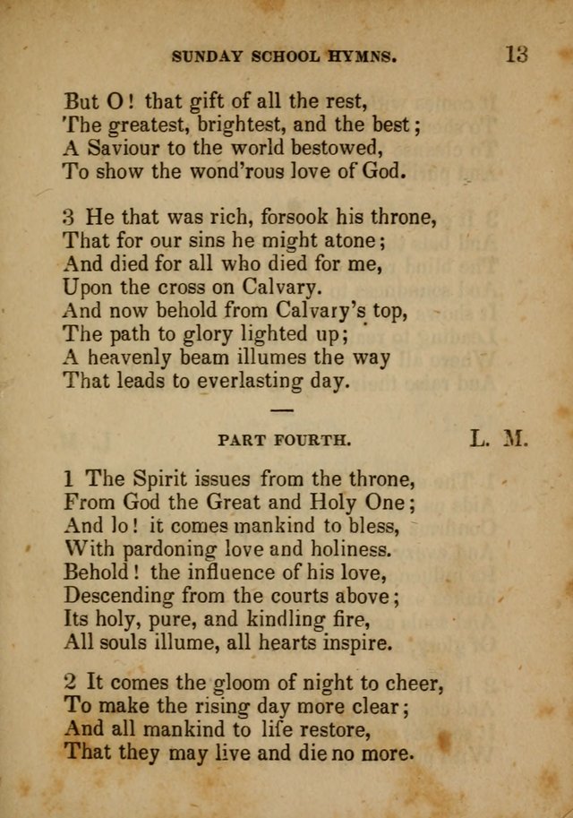 Hymns Composed for the Use of Sunday Schools, and Youthful Christians page 13