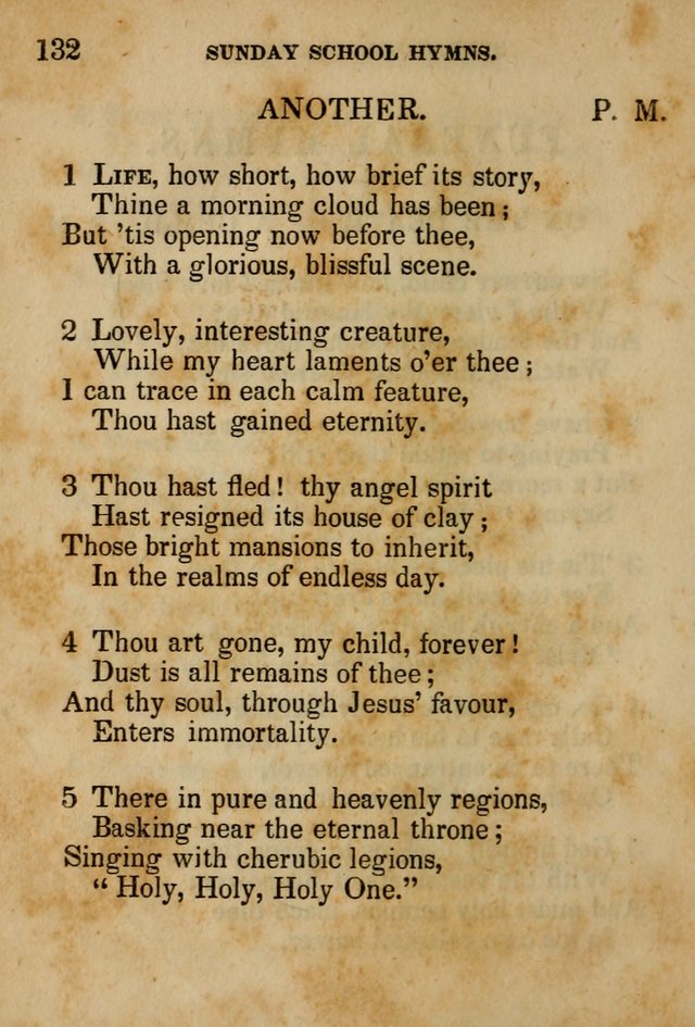 Hymns Composed for the Use of Sunday Schools, and Youthful Christians page 132