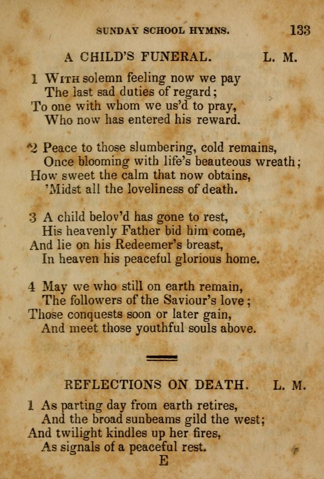 Hymns Composed for the Use of Sunday Schools, and Youthful Christians page 133