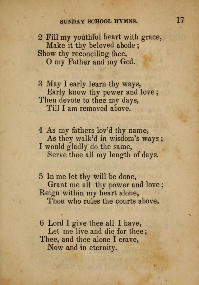 Hymns Composed for the Use of Sunday Schools, and Youthful Christians page 17