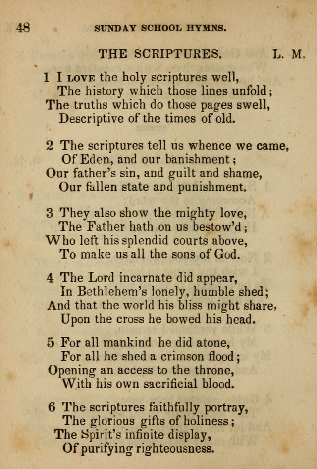 Hymns Composed for the Use of Sunday Schools, and Youthful Christians page 48