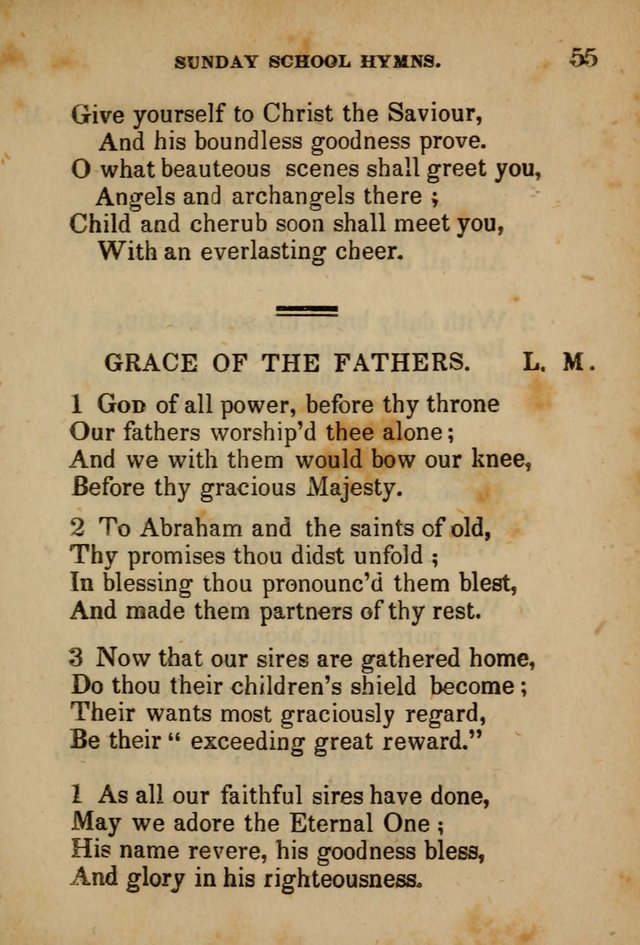 Hymns Composed for the Use of Sunday Schools, and Youthful Christians page 55