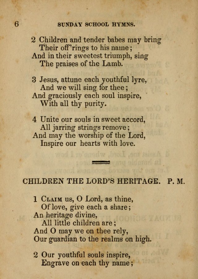 Hymns Composed for the Use of Sunday Schools, and Youthful Christians page 6