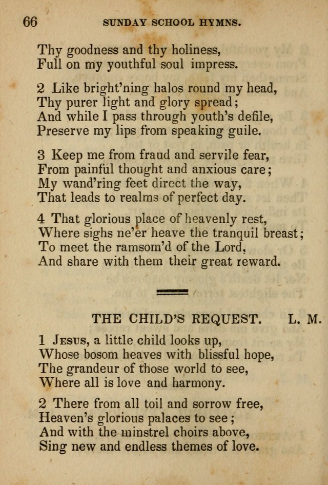 Hymns Composed for the Use of Sunday Schools, and Youthful Christians page 66