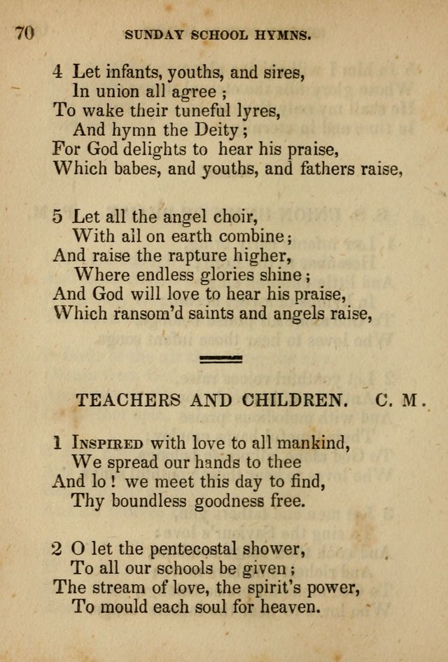 Hymns Composed for the Use of Sunday Schools, and Youthful Christians page 70