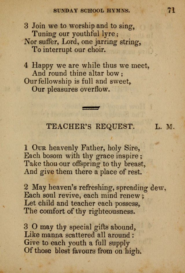 Hymns Composed for the Use of Sunday Schools, and Youthful Christians page 71