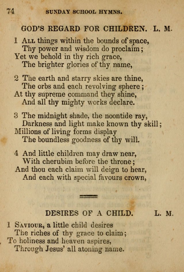 Hymns Composed for the Use of Sunday Schools, and Youthful Christians page 74