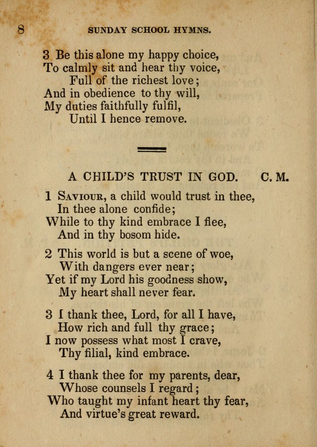 Hymns Composed for the Use of Sunday Schools, and Youthful Christians page 8