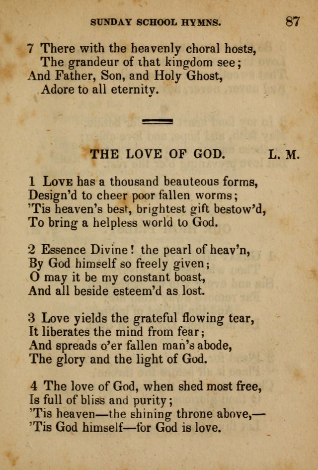 Hymns Composed for the Use of Sunday Schools, and Youthful Christians page 87