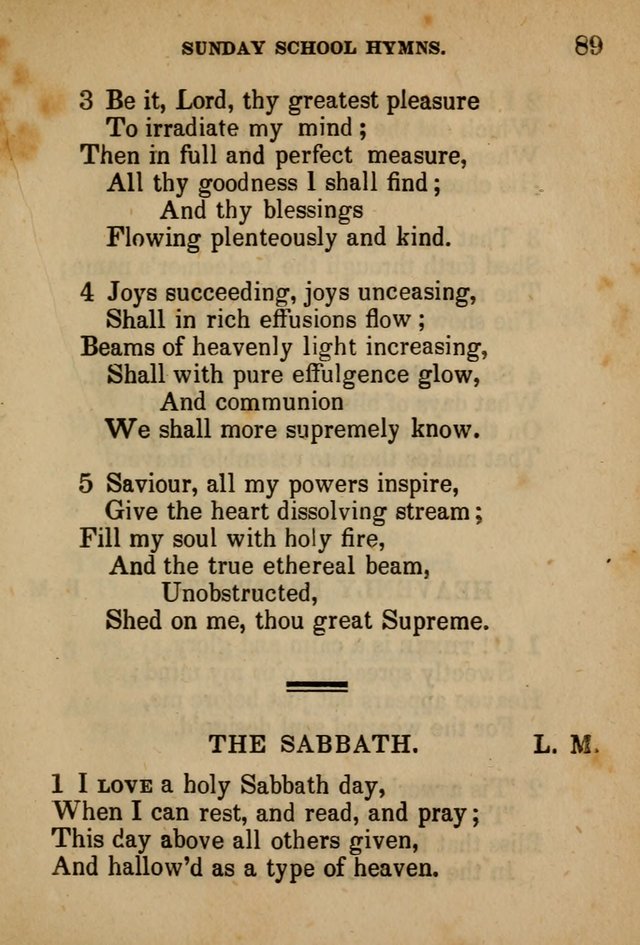 Hymns Composed for the Use of Sunday Schools, and Youthful Christians page 89