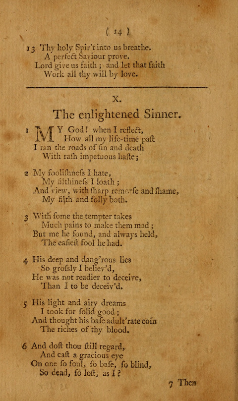 Hymns, etc.: composed on various subjects (10th ed.) page 14