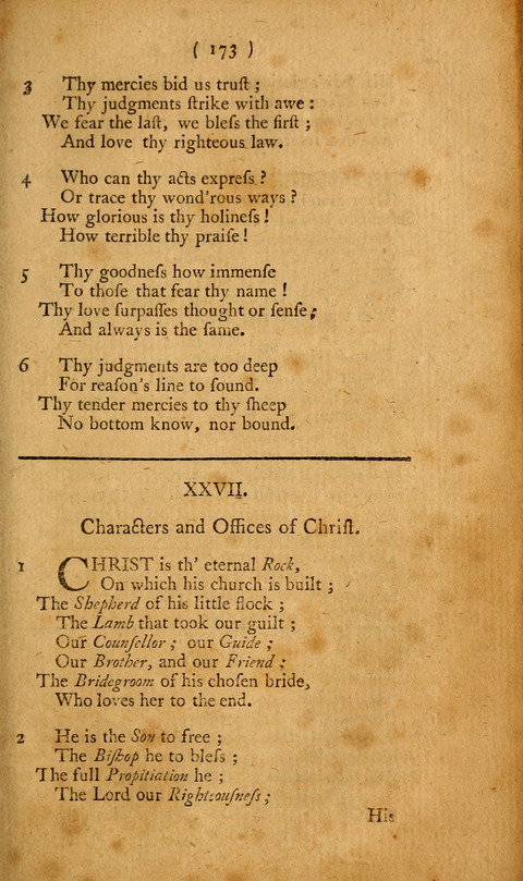 Hymns, etc.: composed on various subjects (10th ed.) page 173