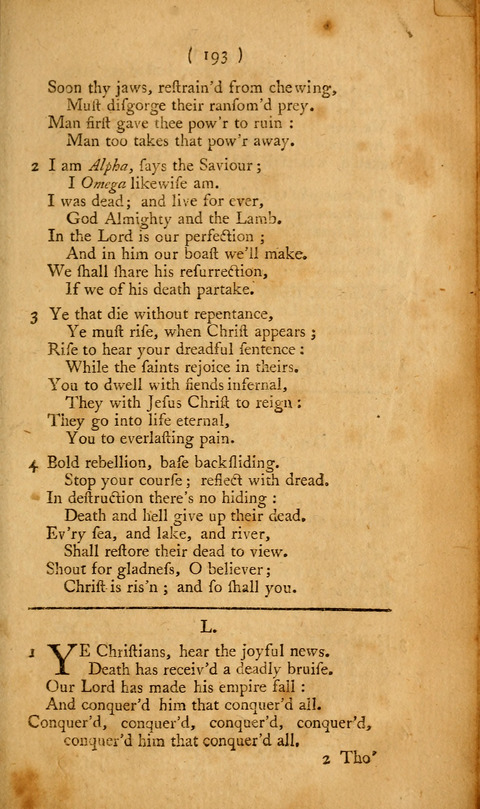 Hymns, etc.: composed on various subjects (10th ed.) page 193