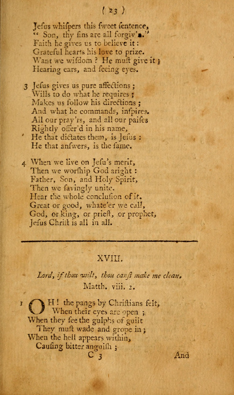 Hymns, etc.: composed on various subjects (10th ed.) page 23