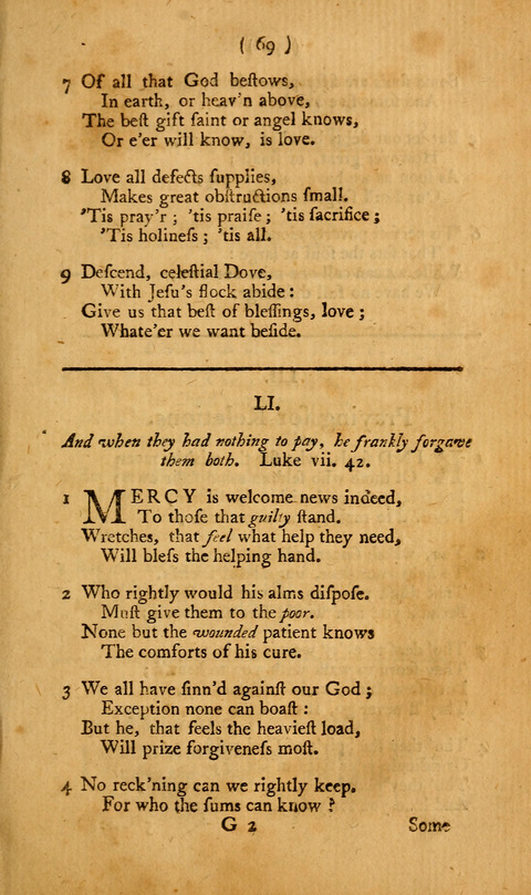 Hymns, etc.: composed on various subjects (10th ed.) page 69