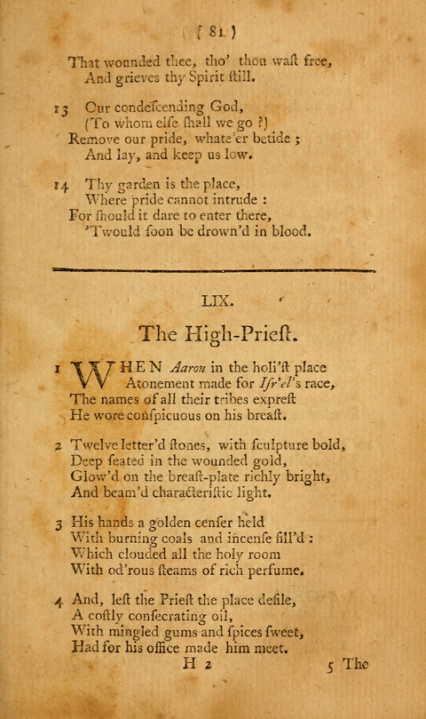 Hymns, etc.: composed on various subjects (10th ed.) page 81