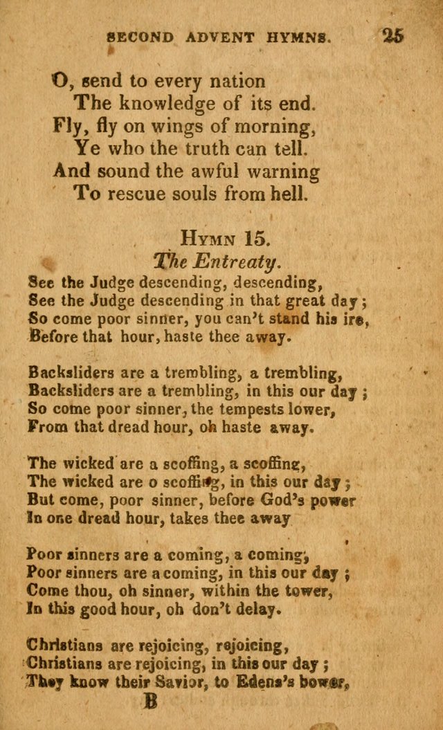 Hymns: designed for the Use of the Second advent band page 25