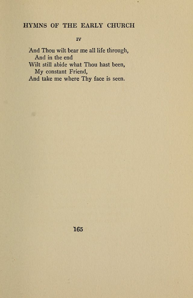 Hymns of the Early Church: translated from Greek and Latin sources; together with translations from a later period; centos and suggestions from the Greek; and several original pieces page 165