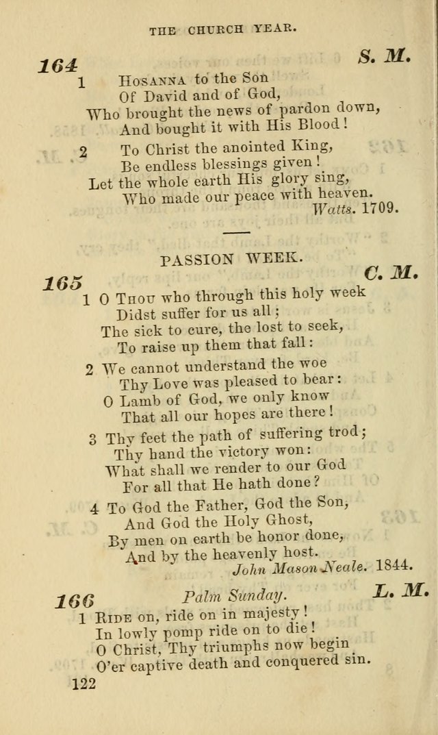 Hymns for the use of the Evangelical Lutheran Church, by the Authority of the Ministerium of Pennsylvania page 122