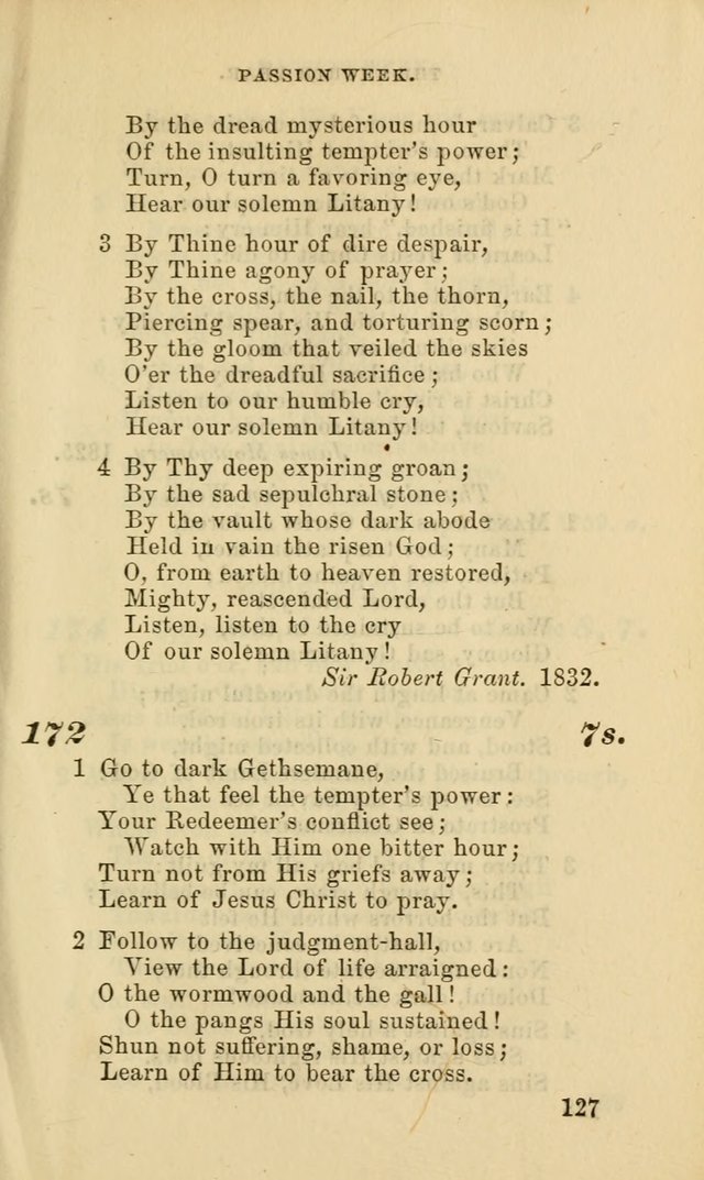 Hymns for the use of the Evangelical Lutheran Church, by the Authority of the Ministerium of Pennsylvania page 127