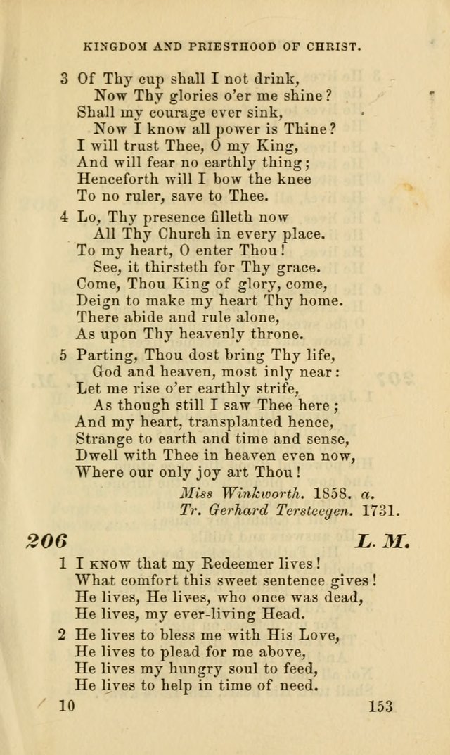 Hymns for the use of the Evangelical Lutheran Church, by the Authority of the Ministerium of Pennsylvania page 153