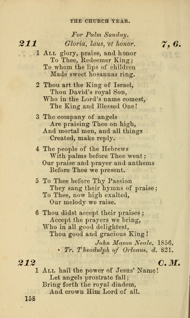 Hymns for the use of the Evangelical Lutheran Church, by the Authority of the Ministerium of Pennsylvania page 158