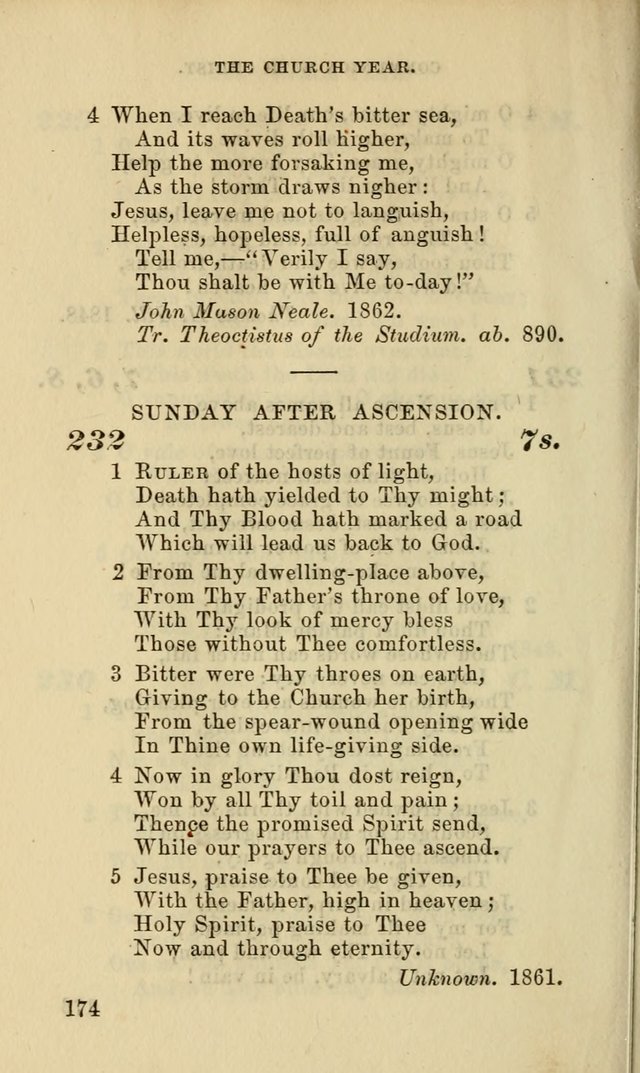 Hymns for the use of the Evangelical Lutheran Church, by the Authority of the Ministerium of Pennsylvania page 174