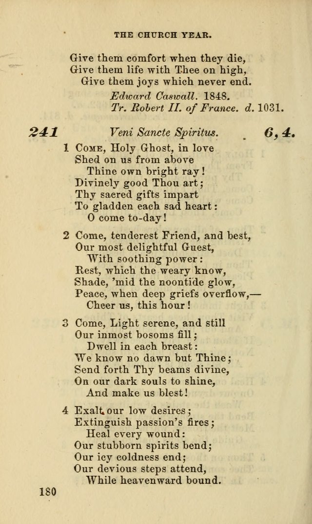 Hymns for the use of the Evangelical Lutheran Church, by the Authority of the Ministerium of Pennsylvania page 180