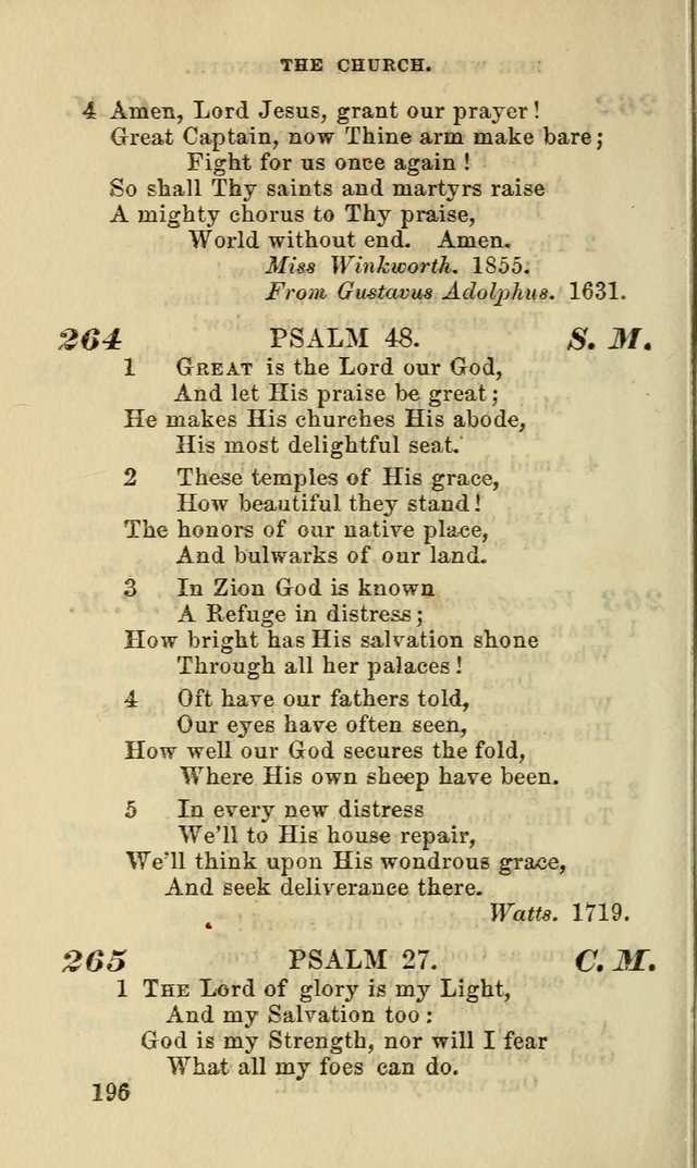 Hymns for the use of the Evangelical Lutheran Church, by the Authority of the Ministerium of Pennsylvania page 196