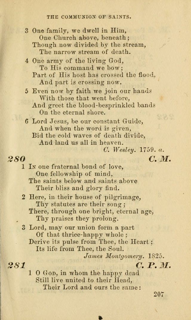 Hymns for the use of the Evangelical Lutheran Church, by the Authority of the Ministerium of Pennsylvania page 207