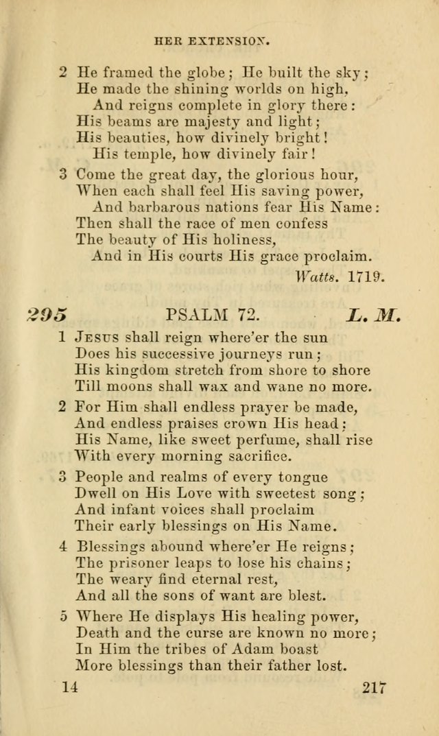 Hymns for the use of the Evangelical Lutheran Church, by the Authority of the Ministerium of Pennsylvania page 217