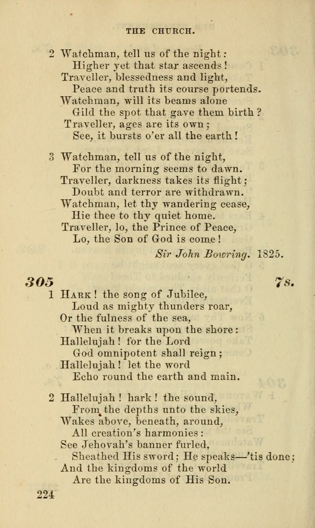 Hymns for the use of the Evangelical Lutheran Church, by the Authority of the Ministerium of Pennsylvania page 224