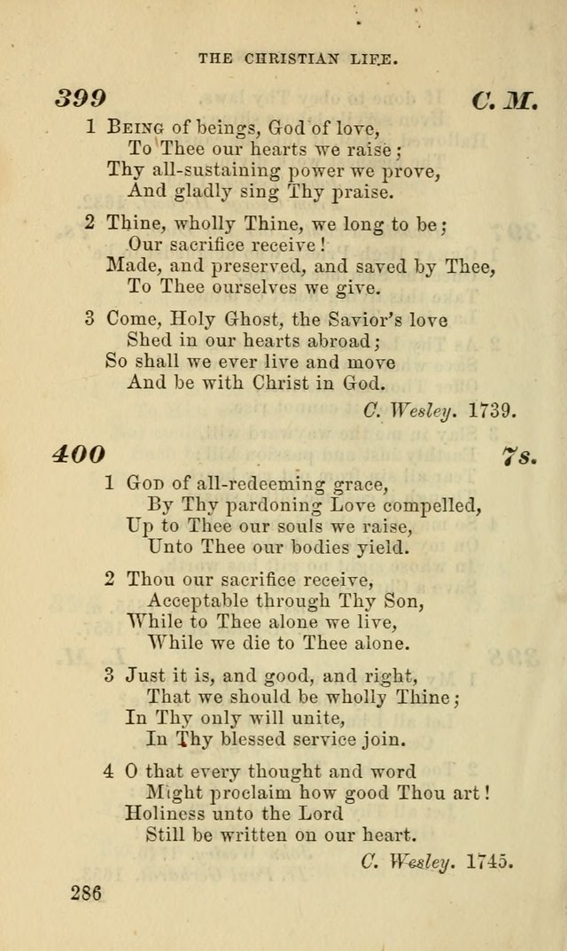 Hymns for the use of the Evangelical Lutheran Church, by the Authority of the Ministerium of Pennsylvania page 286