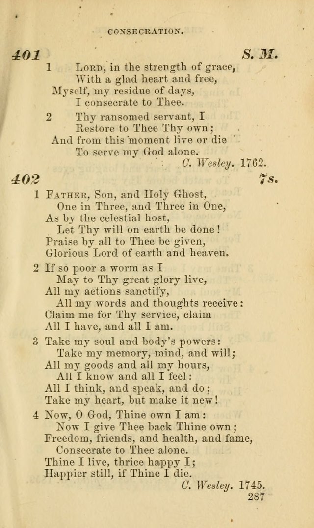 Hymns for the use of the Evangelical Lutheran Church, by the Authority of the Ministerium of Pennsylvania page 287