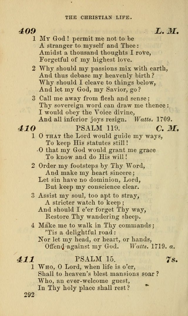 Hymns for the use of the Evangelical Lutheran Church, by the Authority of the Ministerium of Pennsylvania page 292