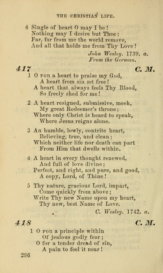 Hymns for the use of the Evangelical Lutheran Church, by the Authority of the Ministerium of Pennsylvania page 296