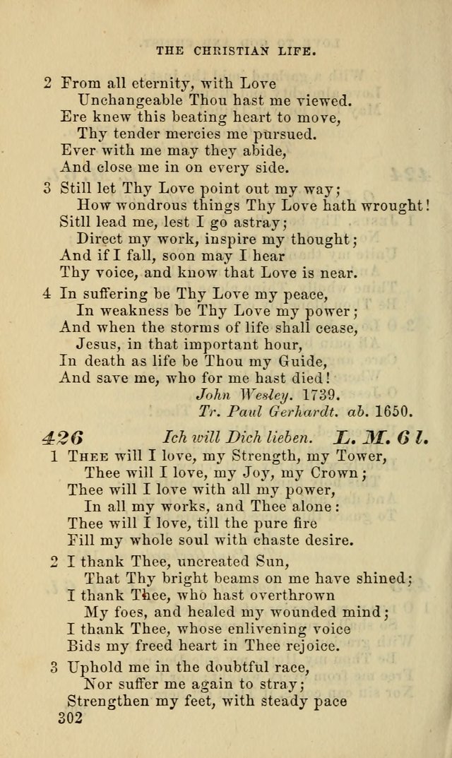 Hymns for the use of the Evangelical Lutheran Church, by the Authority of the Ministerium of Pennsylvania page 302