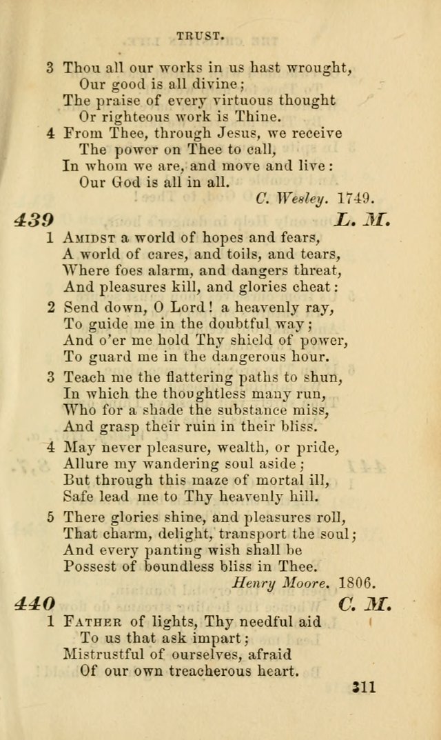 Hymns for the use of the Evangelical Lutheran Church, by the Authority of the Ministerium of Pennsylvania page 311