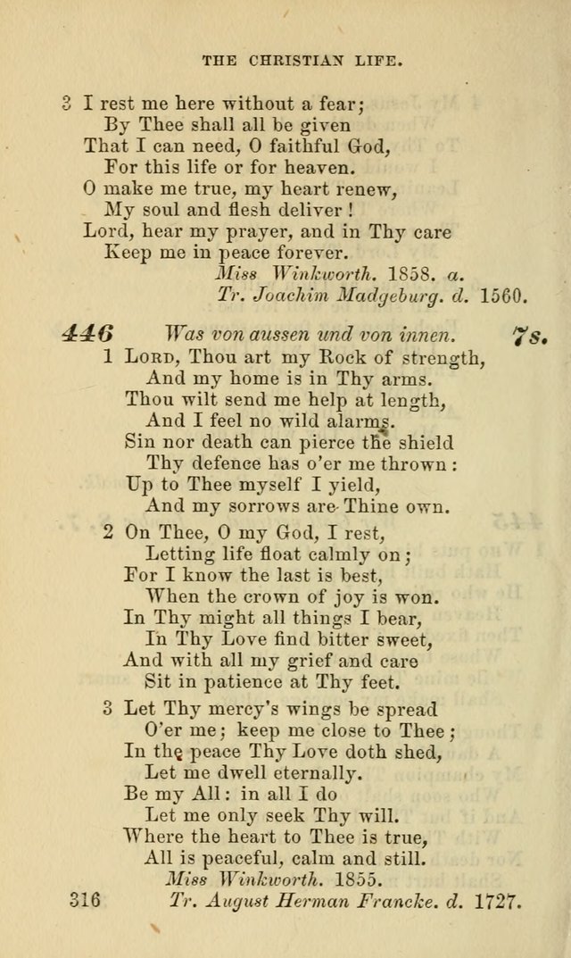 Hymns for the use of the Evangelical Lutheran Church, by the Authority of the Ministerium of Pennsylvania page 316