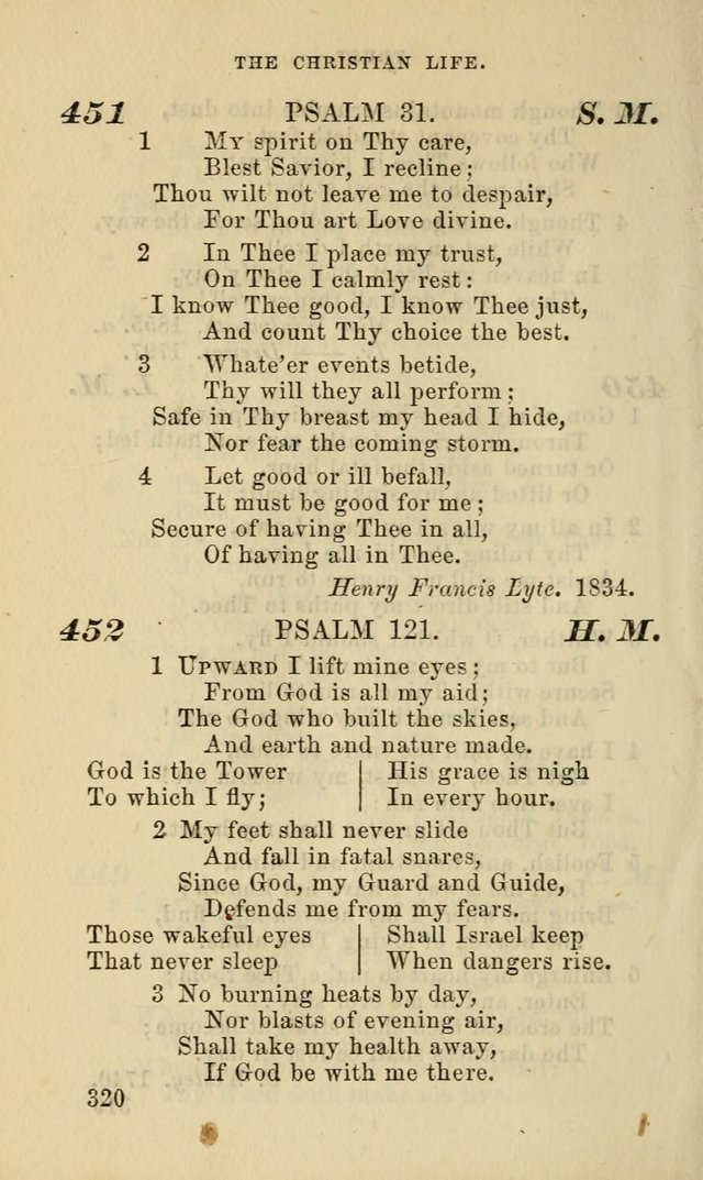 Hymns for the use of the Evangelical Lutheran Church, by the Authority of the Ministerium of Pennsylvania page 320