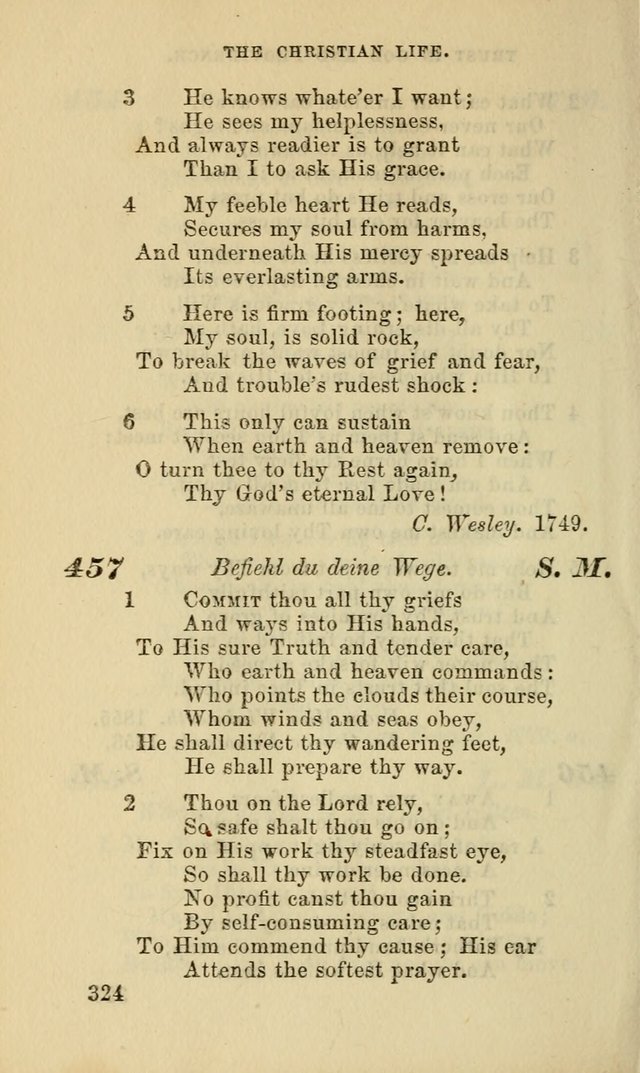 Hymns for the use of the Evangelical Lutheran Church, by the Authority of the Ministerium of Pennsylvania page 324