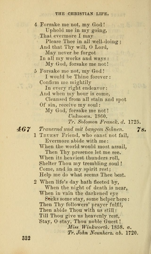 Hymns for the use of the Evangelical Lutheran Church, by the Authority of the Ministerium of Pennsylvania page 332