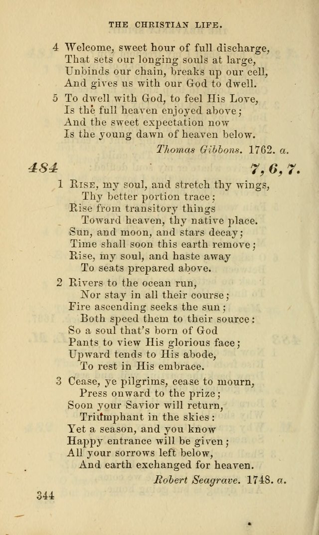 Hymns for the use of the Evangelical Lutheran Church, by the Authority of the Ministerium of Pennsylvania page 344